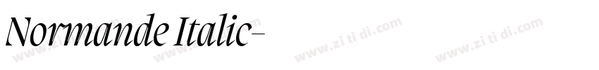 Normande Italic字体转换